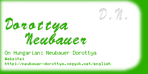 dorottya neubauer business card